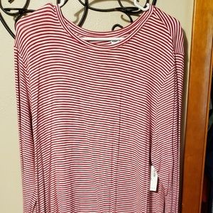 Red Stipped Tunic